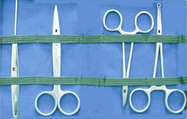 Male sterilization kit/NSV kit, 4 pieces