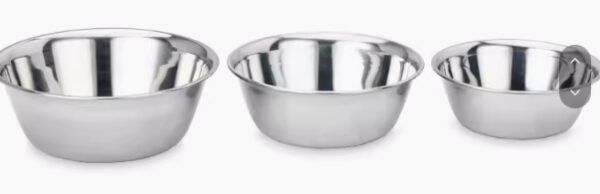 Stainless steel dressing bowl
