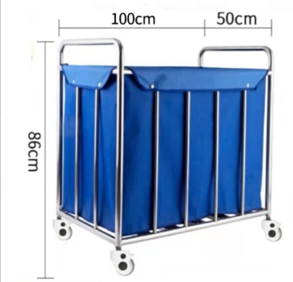 Stainless Steel Foldable Linen Trolley